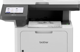 Brother Impresora láser monocromática empresarial Todo en uno con impresión de bajo Costo y Red inalámbrica