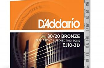 D’Addario Cuerdas para guitarra acústica, 80/20 Bronce