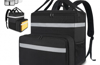 Mochila De Repartidor Delivery De Comida, Expandible Con Tiras Reflectantes