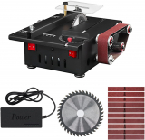 Mini sierra de banco y lijadora de banda de 150 W